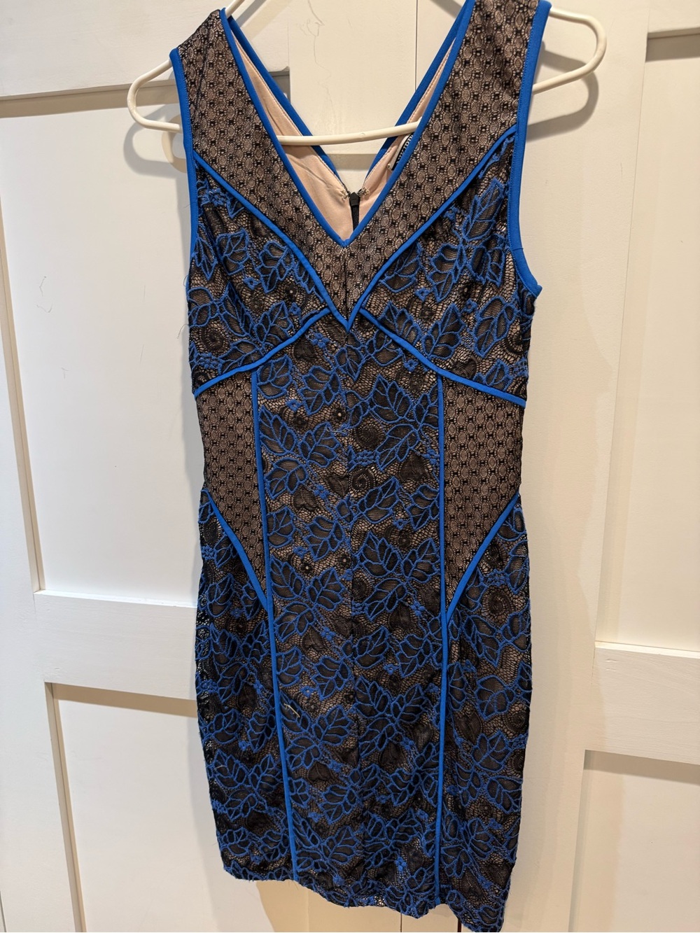Nikibiki Black Dress with Bright Blue Trim